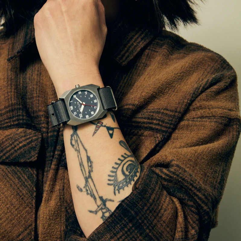 Nixon Scout Silver Charcoal Unisex Watch | A14095258-00