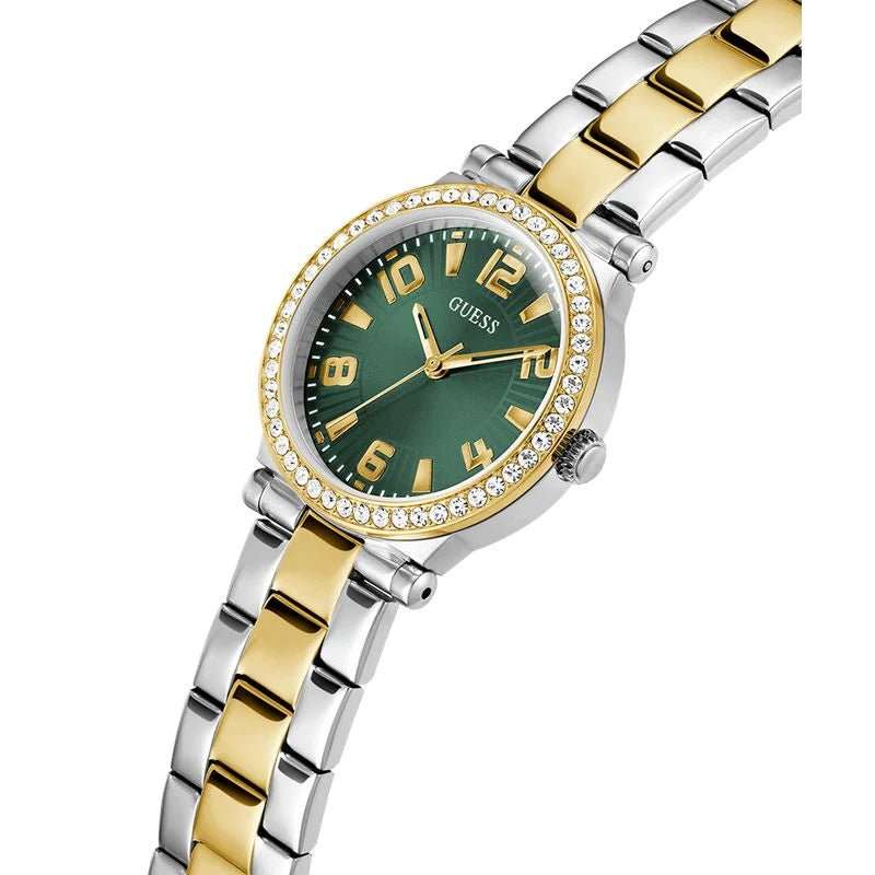 Guess Fawn Green Dial Analog Woman's Watch | GW0686L2