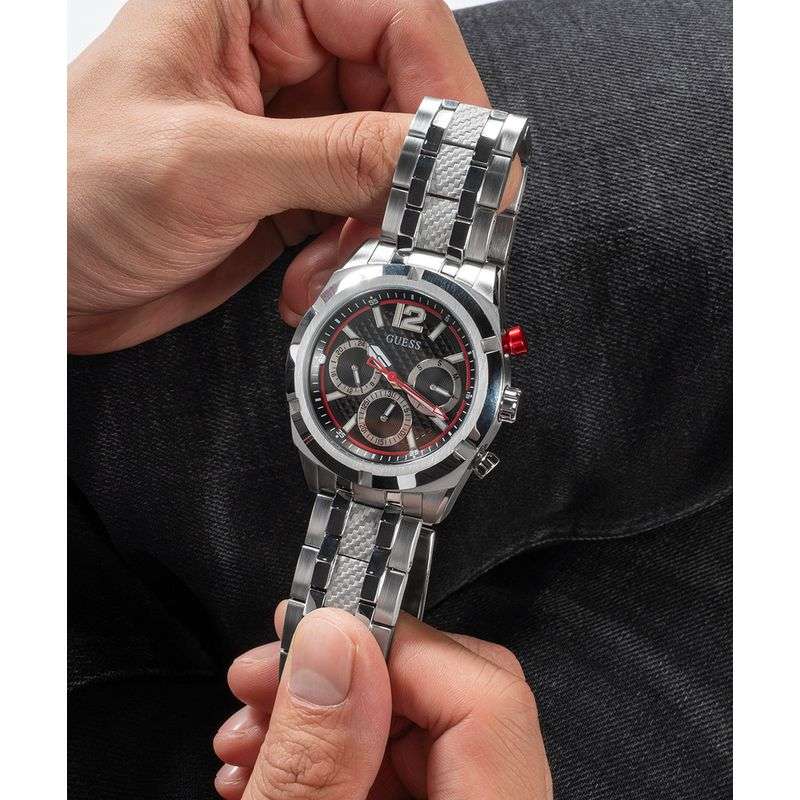 Guess Resistance Black Dial Multifunction Men's Watch | GW0714G1