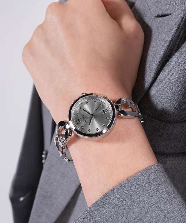 Guess Silver Tone Analog Woman's Watch | GW0759L1