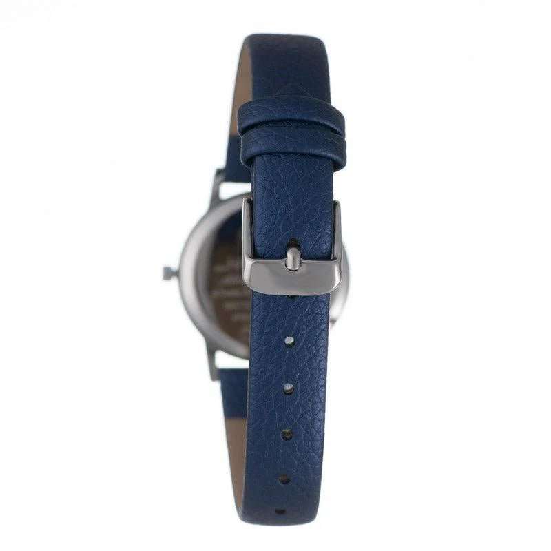Hallmark Blue Dial & Leather Strap Women's Watch | HL1491Z