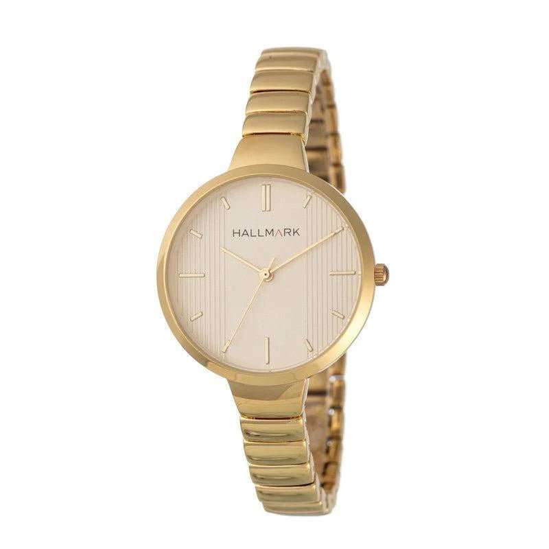 Hallmark Gold Champagne Dial Woman's Watch | HA1500C