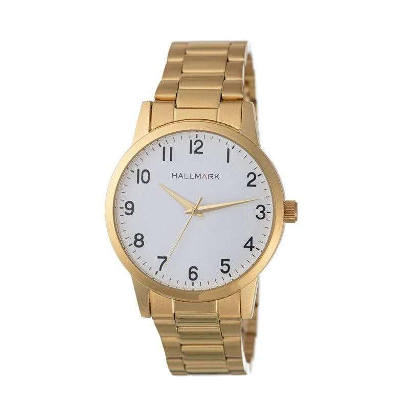 Hallmark Gold White Dial Woman's Watch | HB1482W