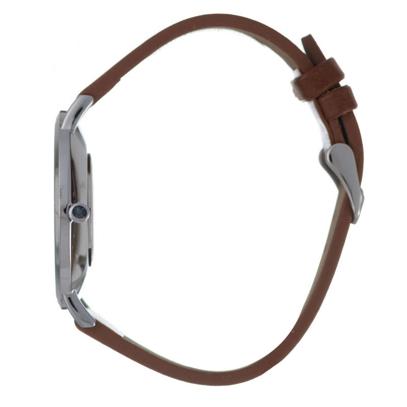Hallmark Leather Brown Strap Black Dial Men's Watch | HL1485B