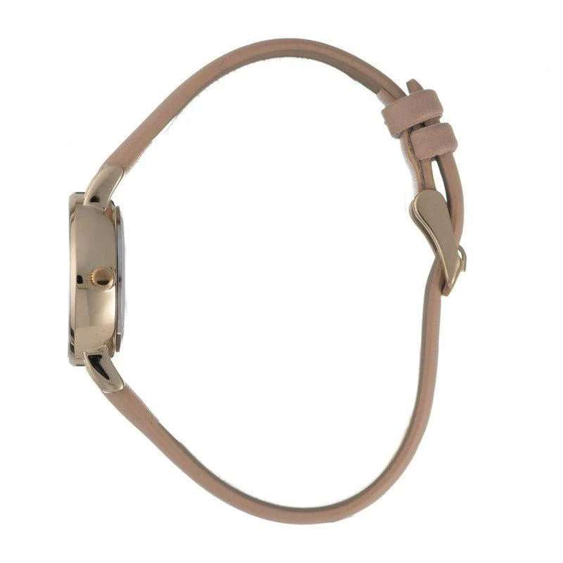Hallmark Leather Brown Strap Silver Dial Woman's Watch | HL1490N