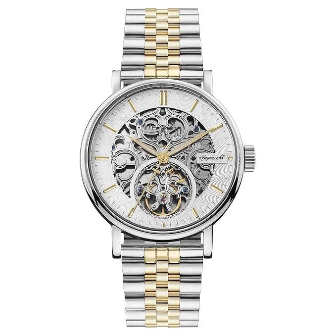 Ingersoll 1892 The Charles Automatic White Skeleton Dial Men's Watch | I05806
