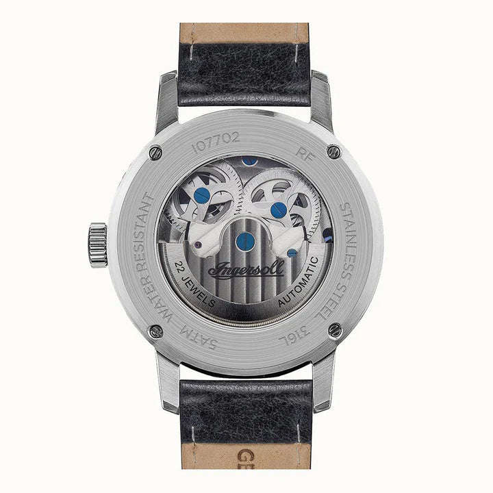 Ingersoll Automatic Silver Skeleton Dial Men's Watch | I07702