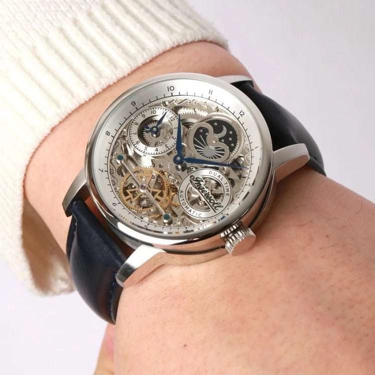 Ingersoll Automatic Silver Skeleton Dial Men's Watch | I07702