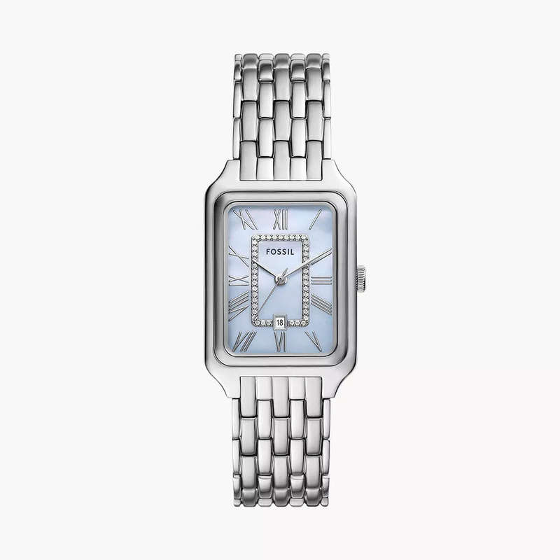 Fossil Raquel Three-Hand blue Dial Stainless Steel Women's Watch | ES5402