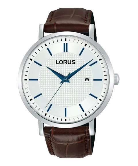 Lorus Brown Leather Stainless Steel Men's Watch | RH961RX9
