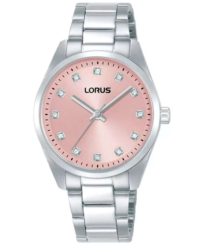 Lorus Stainless Steel Pink Dial Women's Watch | RG325XX9