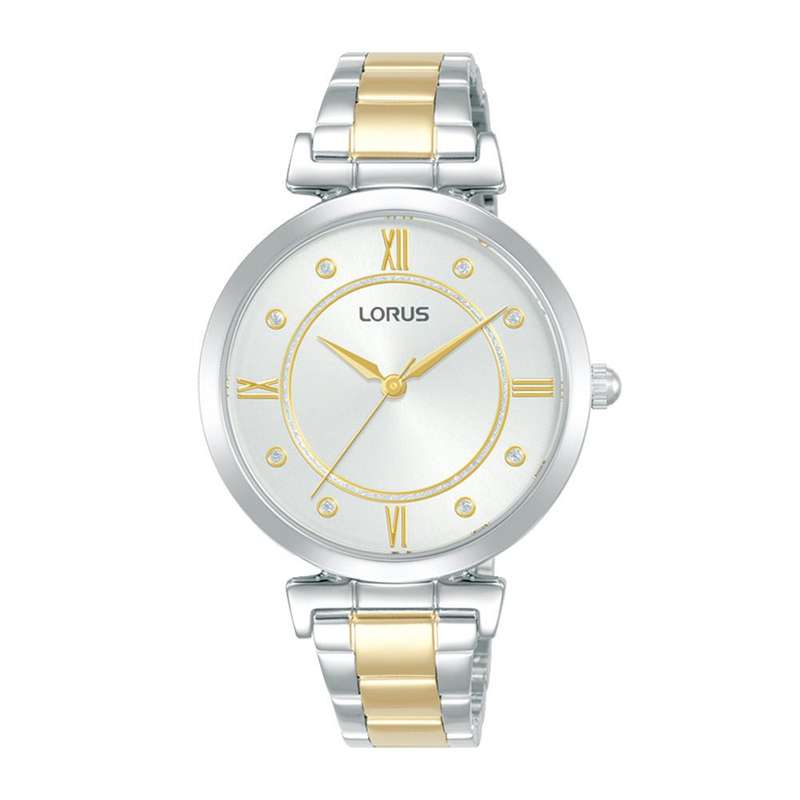 Lorus Stainless Steel White Sunray Dial Woman's Watch | RG295VX9