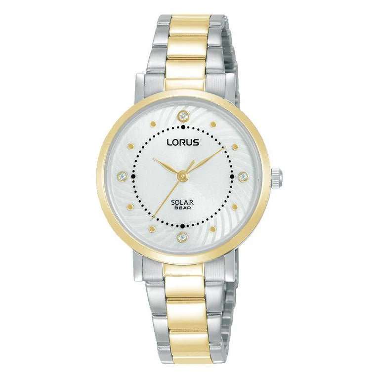 Lorus Two-Tone Silver Dial Woman's Watch | RY524AX9