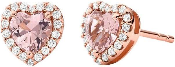 Michael Kors 14K Rose Gold-Plated Sterling Silver Heart-Cut Stud Earrings | MKC1519A2791