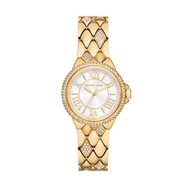 Michael Kors Camille Three-Hand Gold-Tone Stainless Steel Woman's Watch | MK4801