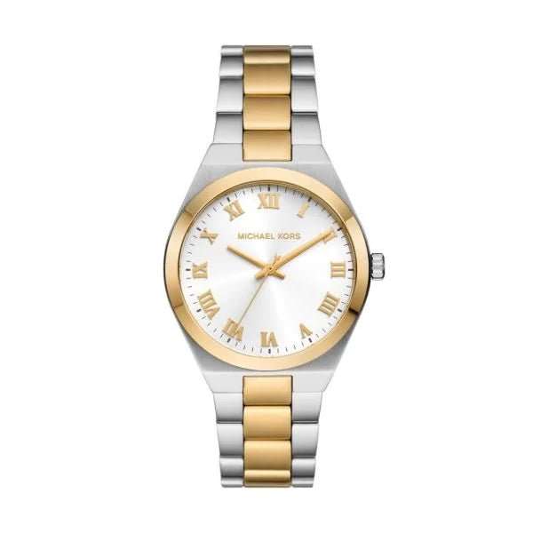 Michael Kors Lennox Three-Hand Two-Tone Stainless Steel Woman's Watch | MK7464