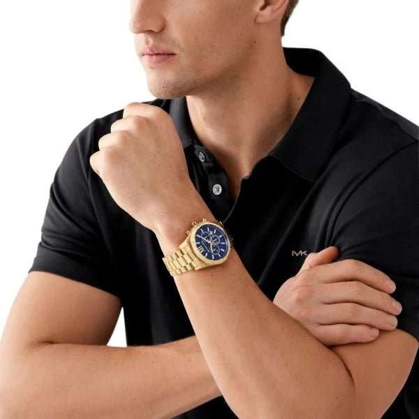 Michael Kors Lexington Gold-Tone Stainless Steel Men's Watch | MK9153