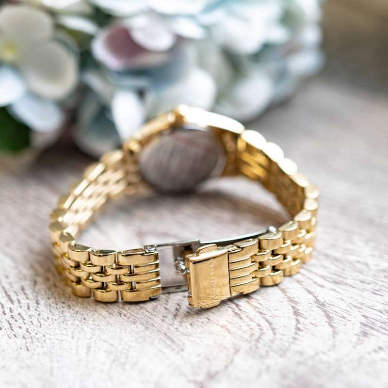 Michael Kors Lexington Three-Hand Gold-Tone Stainless Steel Woman's Watch | MK4741