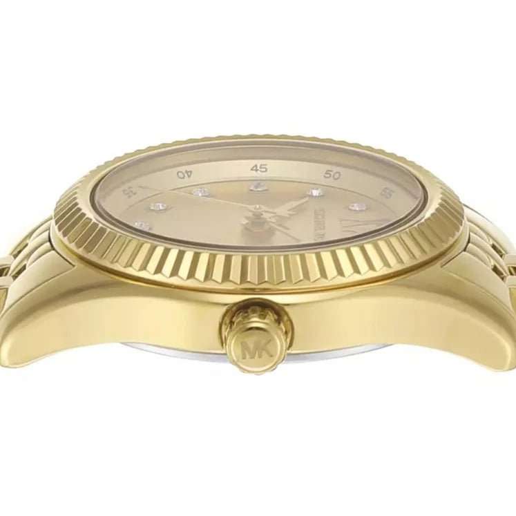 Michael Kors Lexington Three-Hand Gold-Tone Stainless Steel Woman's Watch | MK4741