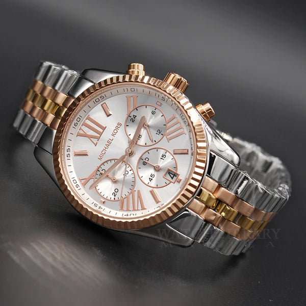 Michael Kors Lexington Tri-Tone Women's Watch | MK5735