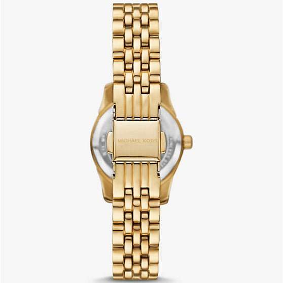 Michael Kors Petite Lexington Pavé Gold-Tone Women's Watch | MK4842