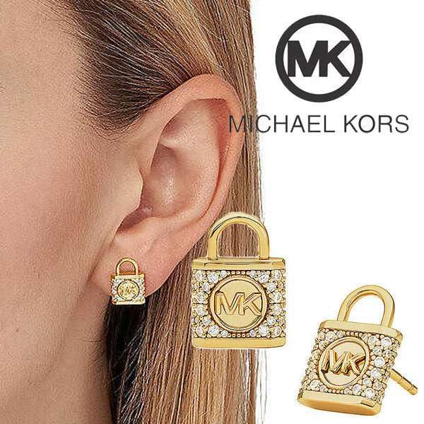 Michael Kors Premium Gold-Tone Sterling Silver Stud Women's Earrings | MKC1628AN710