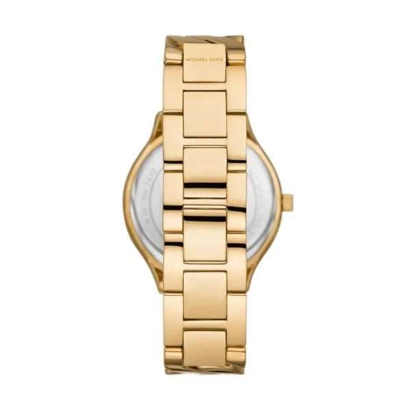 Michael Kors Runway Three-Hand Gold-Tone Stainless Steel Woman's Watch | MK7472