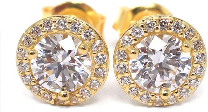 Michael Kors Sterling Silver Cubic Zirconia Halo Women's Studs