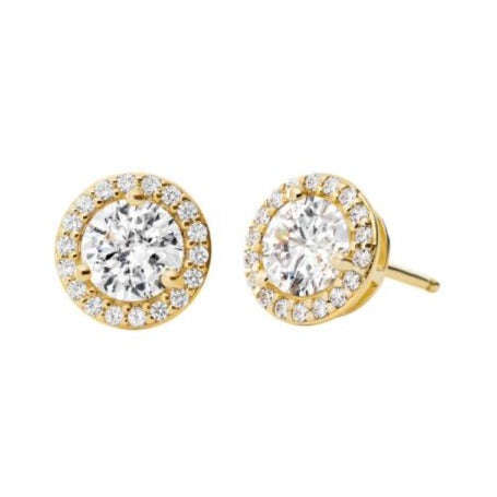 Michael Kors Sterling Silver Cubic Zirconia Halo Women's Studs