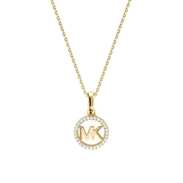 Michael Kors Sterling Silver Logo Starter Women's Necklace | MKC1108AN040