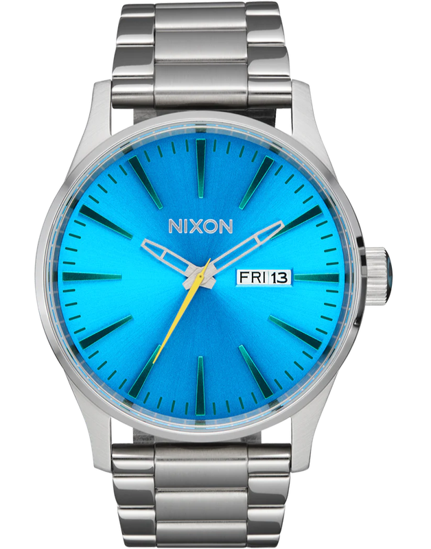 Nixon Stainless Steel Ombre Byron Blue Dial Unisex Watch | A3565309-00