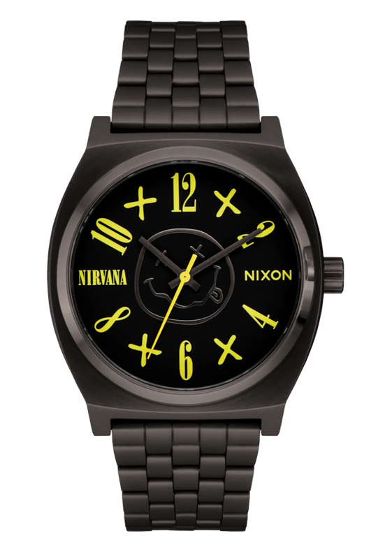 Nixon Black Nirvana Smiley Face Unisex Watch | A14195275-00