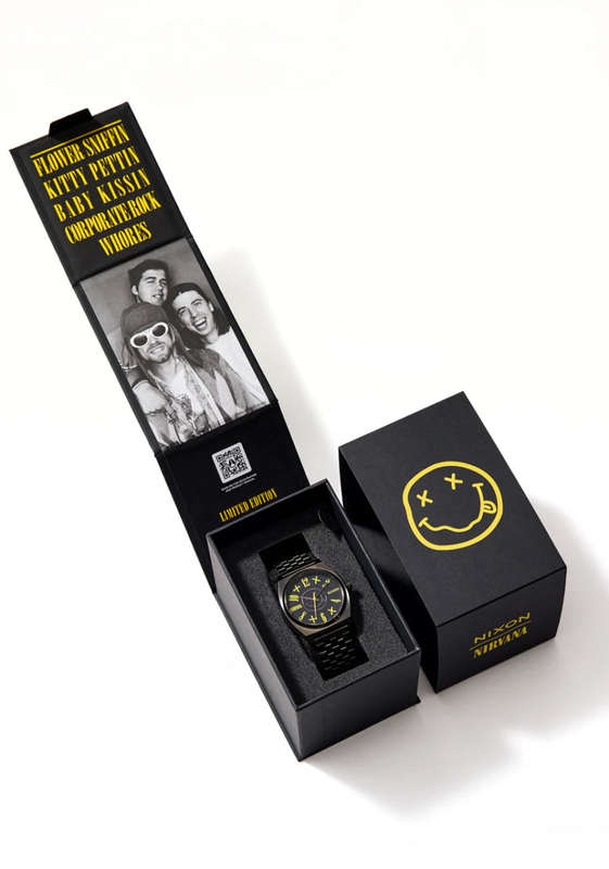 Nixon Black Nirvana Smiley Face Unisex Watch | A14195275-00