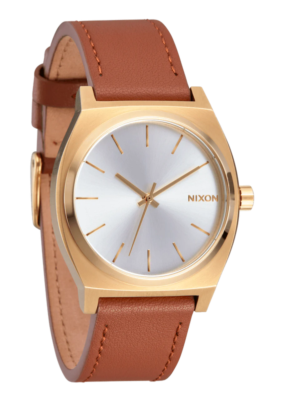 Nixon Time Teller Leather Watch