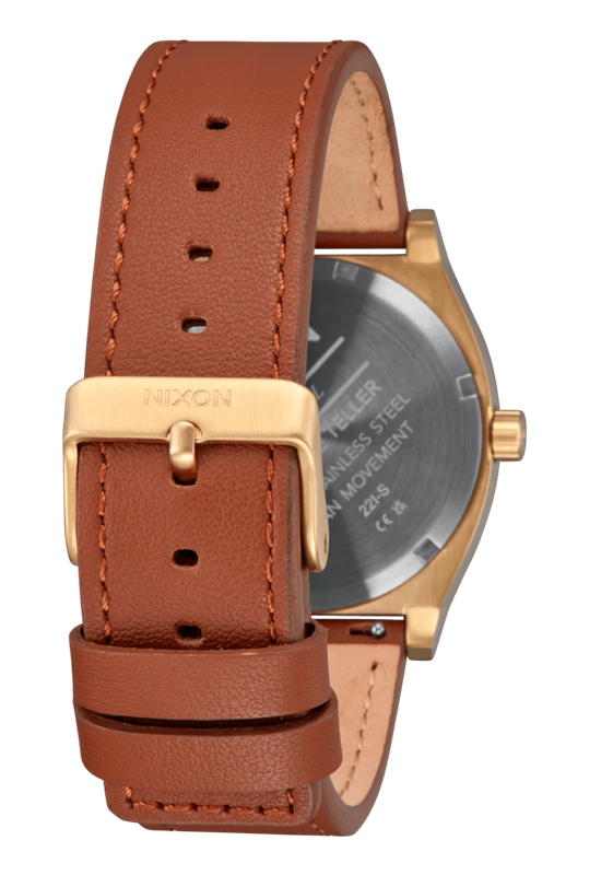 Nixon Time Teller Leather Watch