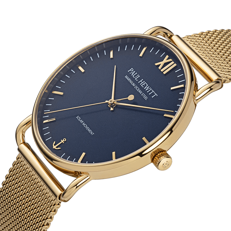 Paul Hewitt Gold Mesh Blue Dial Men's Watch | PH-W-0323