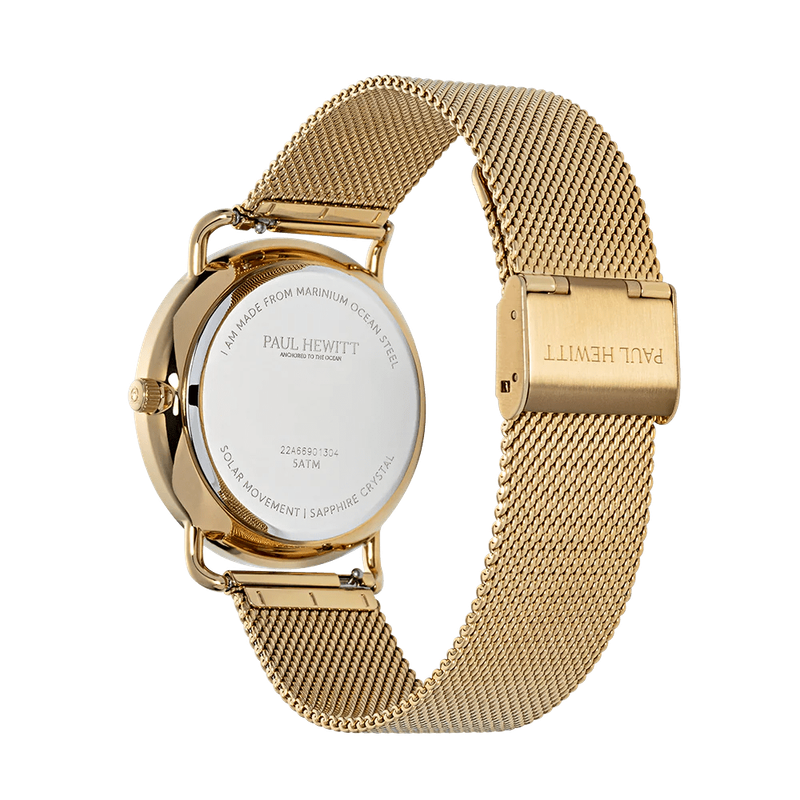 Paul Hewitt Gold Mesh Blue Dial Men's Watch | PH-W-0323