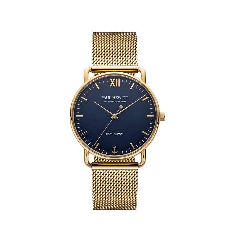 Paul Hewitt Gold Mesh Blue Dial Men's Watch | PH-W-0323