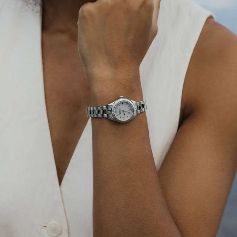 Paul Hewitt Petit Soleil Round Watch Silver Woman's White |PH-W-1181
