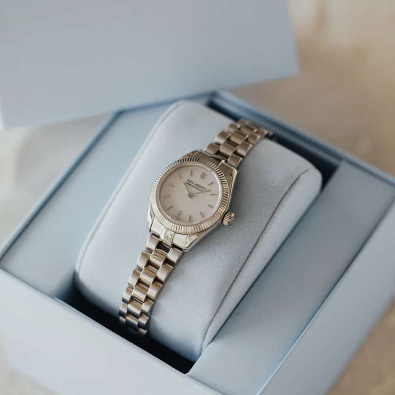 Paul Hewitt Petit Soleil Round Watch Silver Woman's White |PH-W-1181
