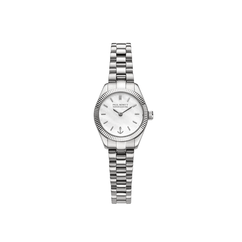 Paul Hewitt Petit Soleil Round Watch Silver Woman's White |PH-W-1181