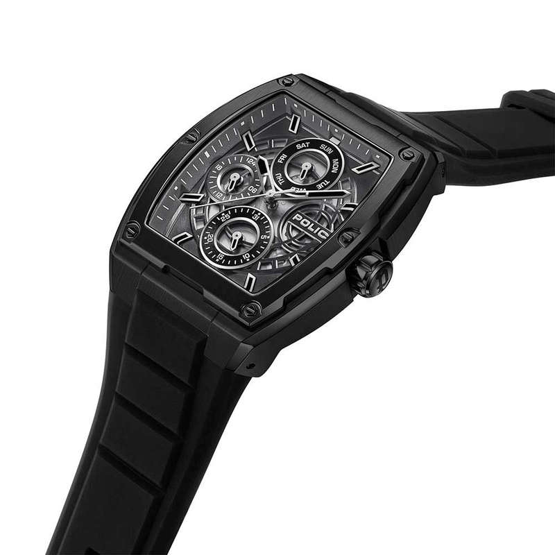 Police  Black Chronograph Skeleton Men's Watch | PEWJQ0004501
