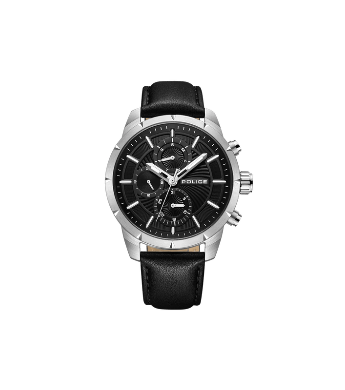 Police Neist Black Leather Men's Watch | PEWJF2227102