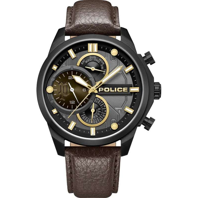 Police Reactor Leather Men's Watch | PEWGF0039203