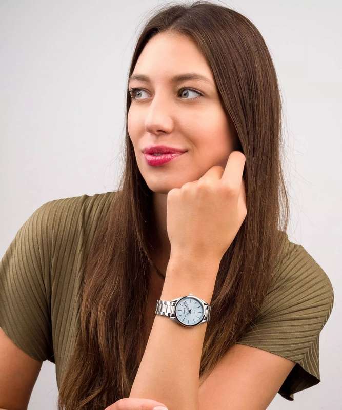 Lorus Stainless Steel Light Blue Dial Women's Watch | RG209WX9