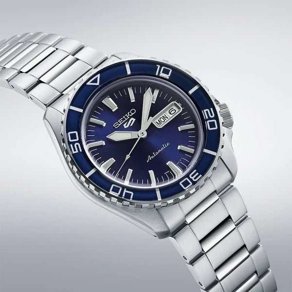 Seiko 5 Sports Bluetone Redux Stainless Steel Men's Watch | SRPK97K1