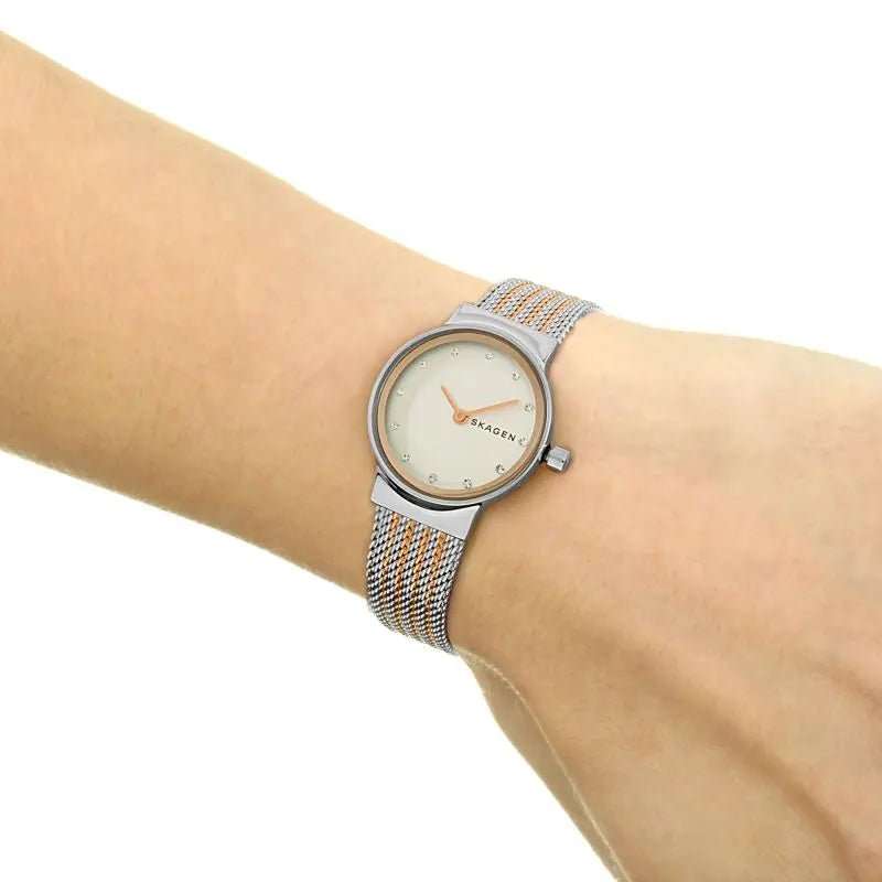Skagen Freja Silver Round Stainless Steel Mesh Women's Watch | SKW2699