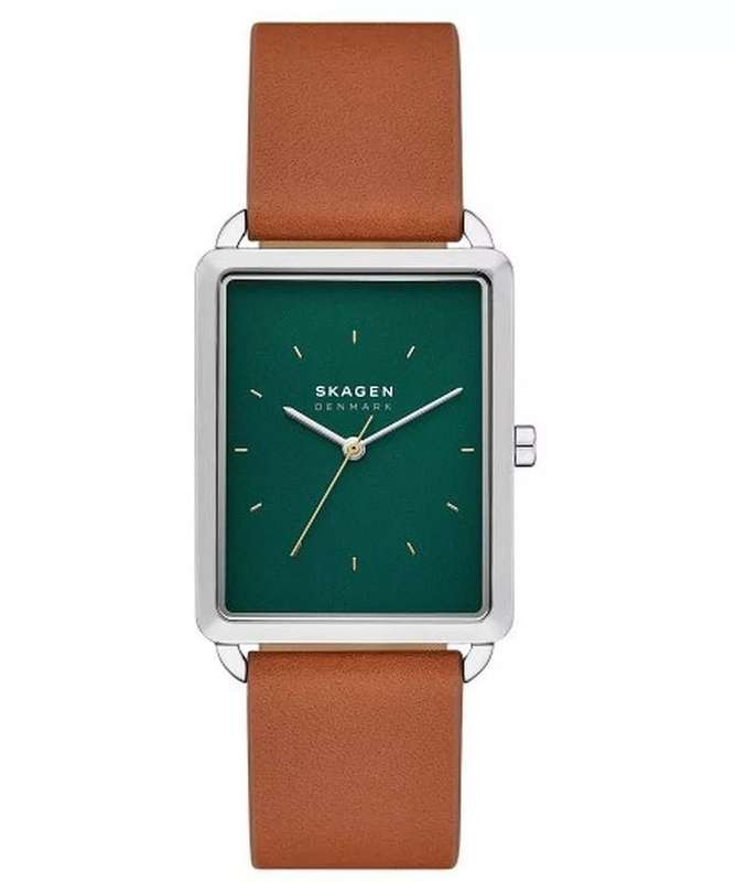 Skagen Hagen Three-Hand Brown Leather Men's Watch