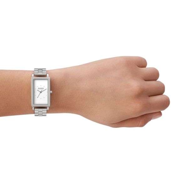Skagen Hagen Three-Hand Silver Stainless Steel Bracelet Women's Watch | SKW3130