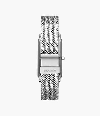 Skagen Hagen Three-Hand Silver Stainless Steel Mesh Unisex Watch | SKW3115